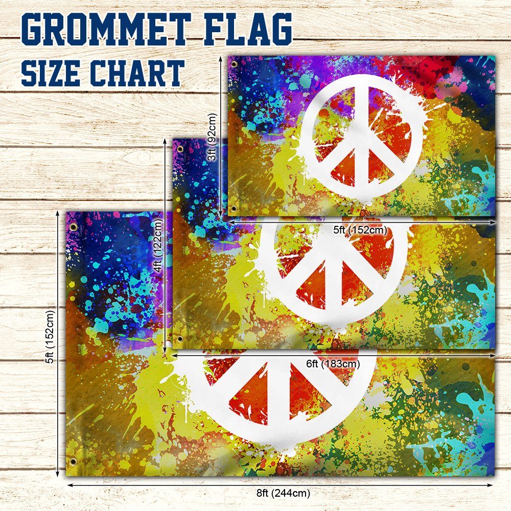 Hippie Grommet Flag TQN344GF Hippie Grommet Flag TQN344GF