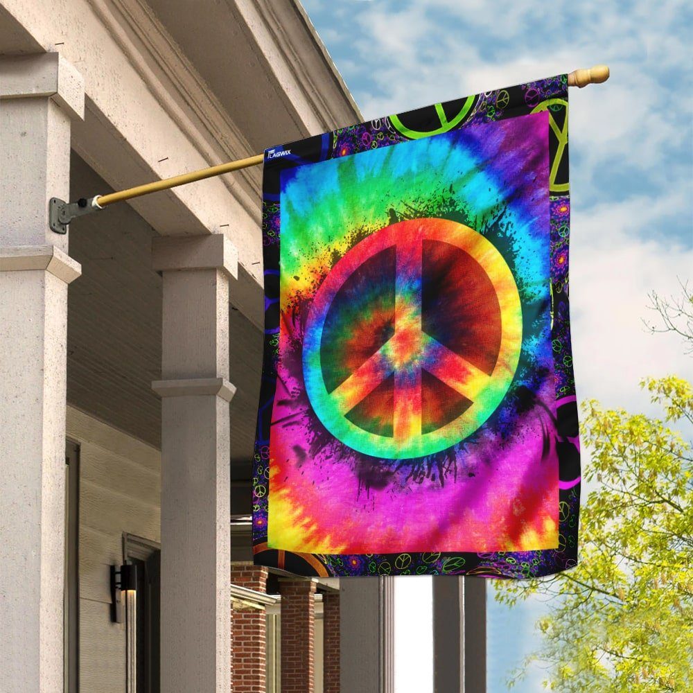 Hippie Peace and Love Flag