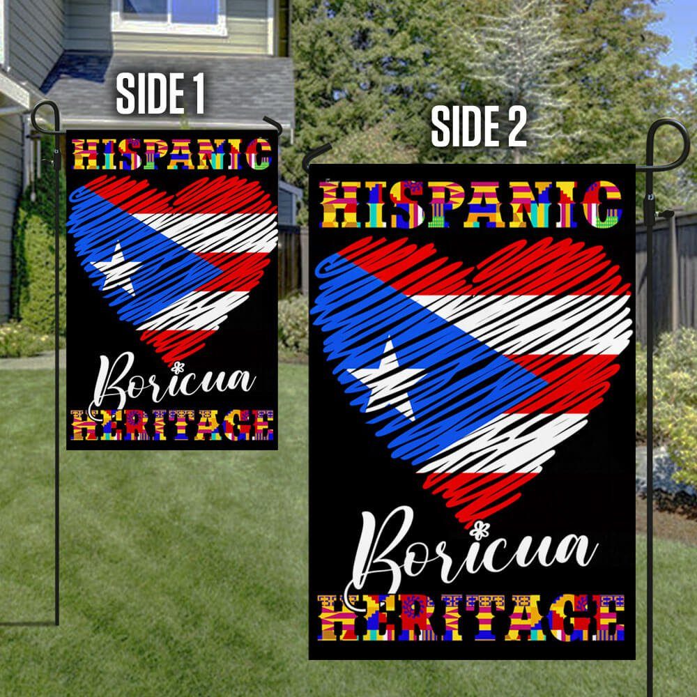 Hispanic Heritage Boricua Puerto Rico Flag TQN1113F