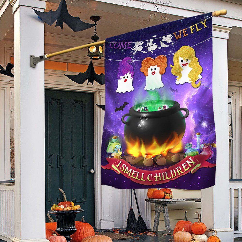 Hocus Pocus Halloween Flag Come We FLy LNT576F