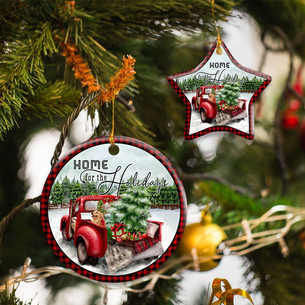 Home For The Holidays Ceramic Ornament