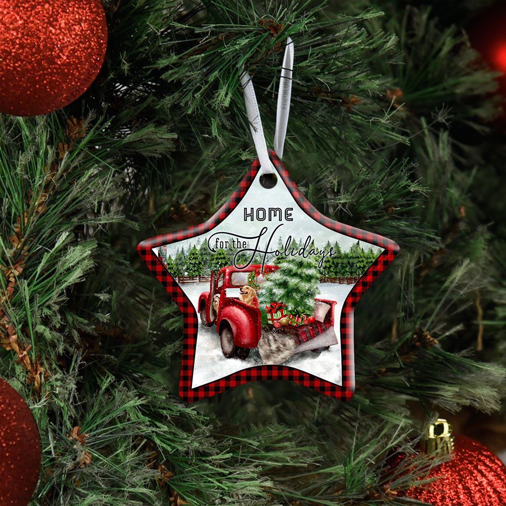 Home For The Holidays Ceramic Ornament