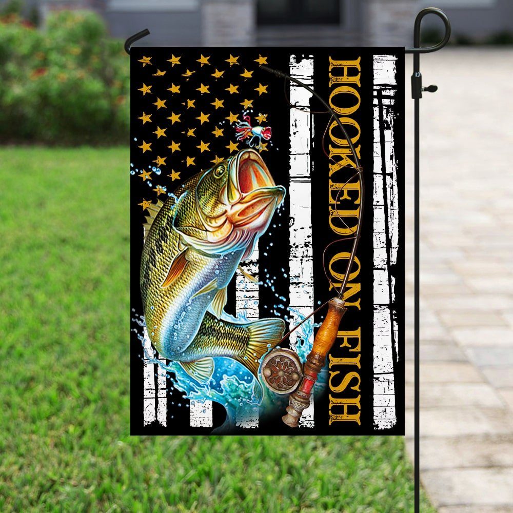 Hooked On Fish Flag Hooked On Fish Flag