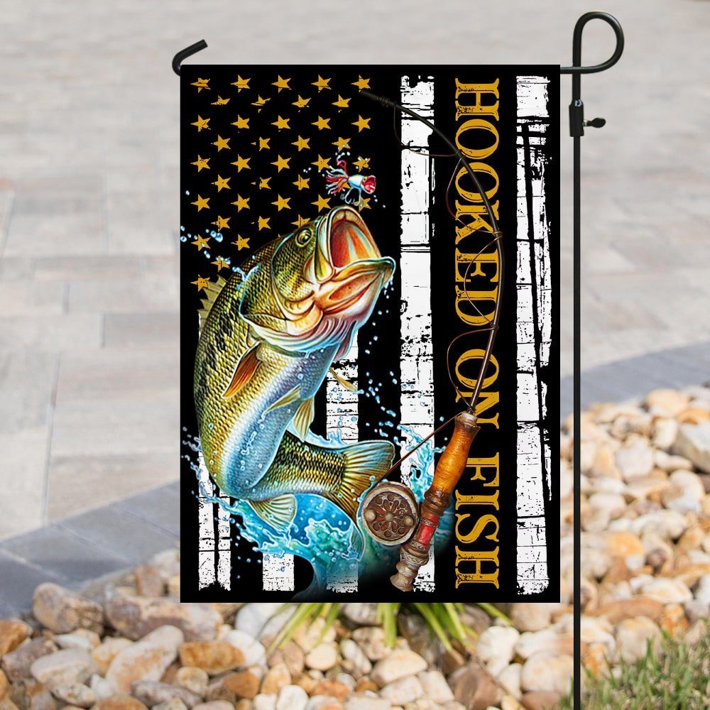 Hooked On Fish Flag Hooked On Fish Flag