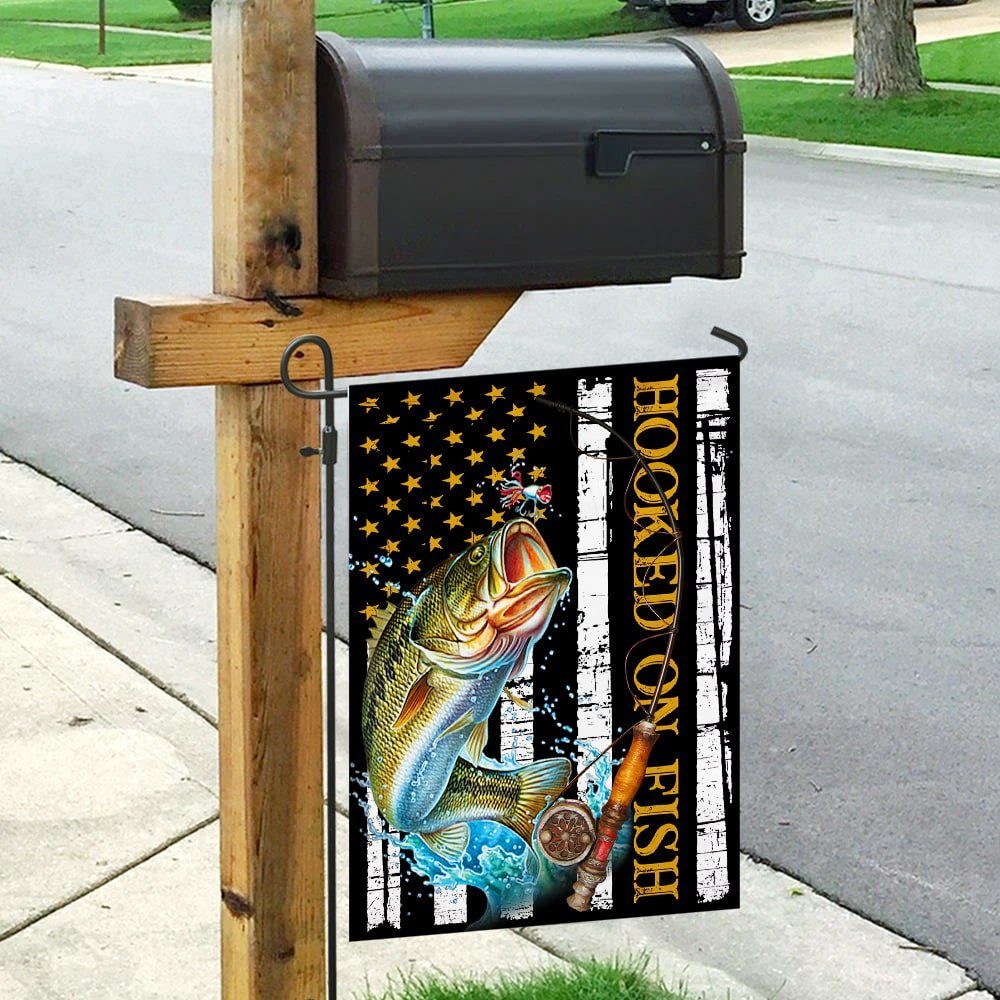 Hooked On Fish Flag Hooked On Fish Flag