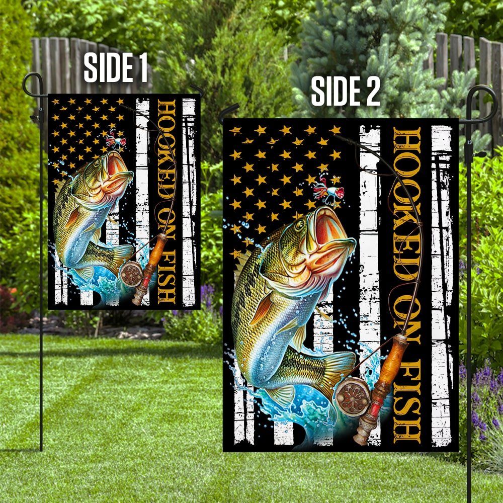 Hooked On Fish Flag Hooked On Fish Flag