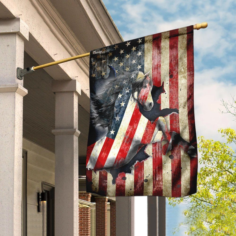 Horse America U.S. Flag