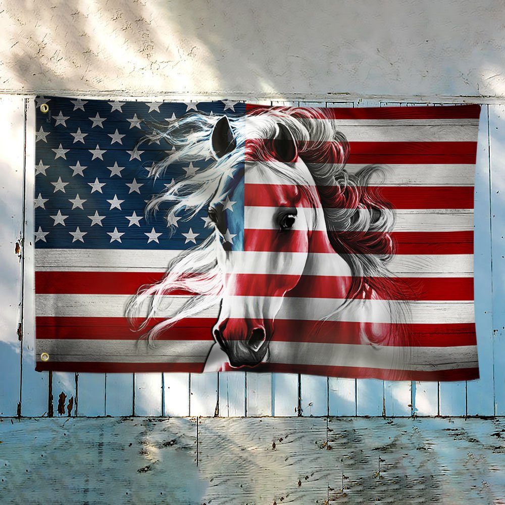 Horse American Grommet Flag LHA1754GF