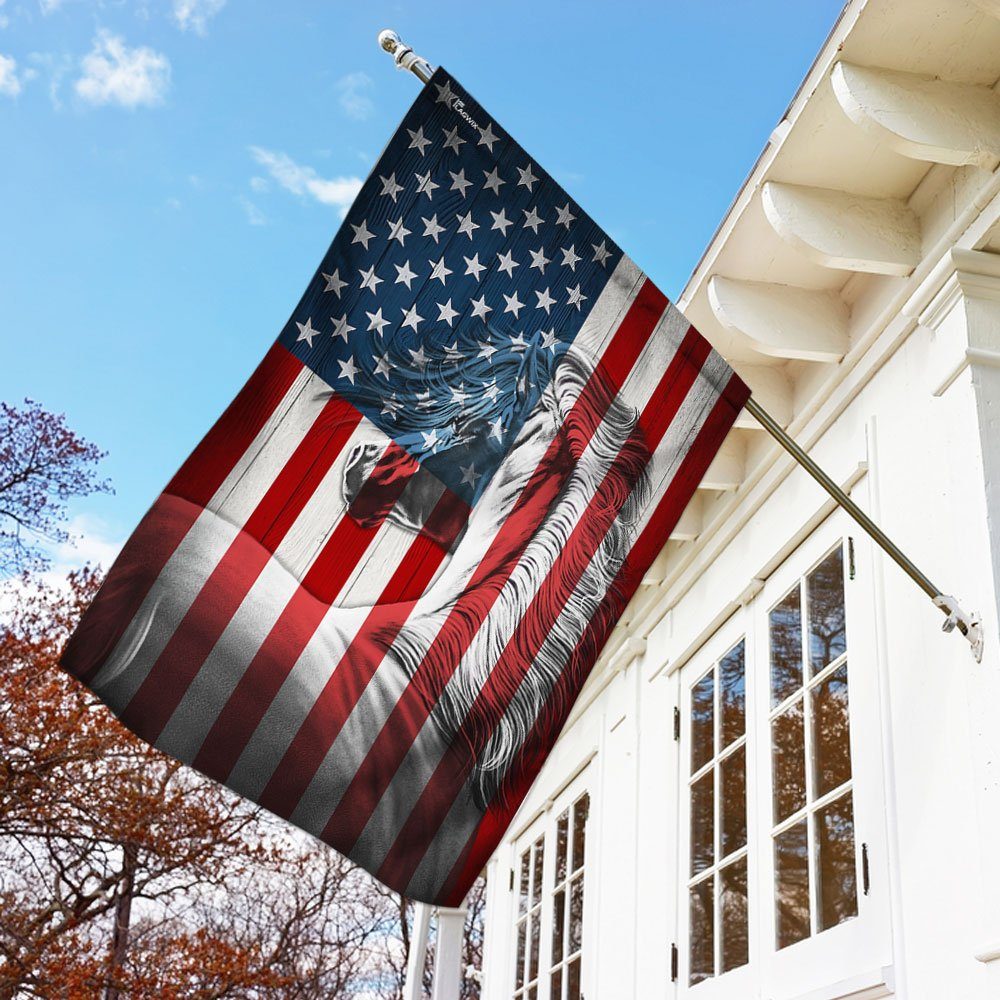 Horse American Patriot Flag LHA1528Fv1