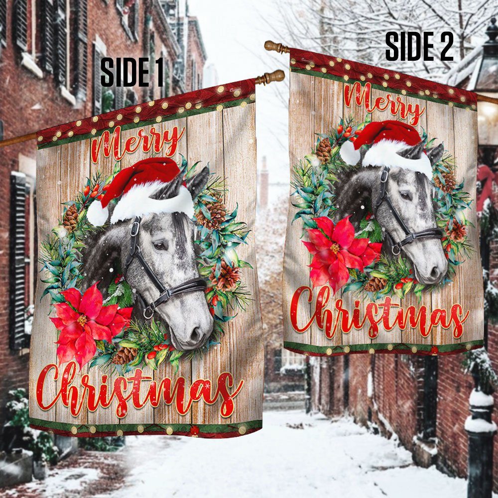 Horse Christmas Flag Merry Christmas  BNN631F