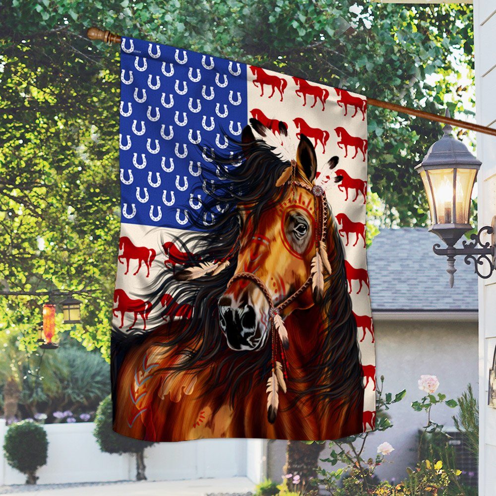 Horse Flag Native Tribal LNT387F