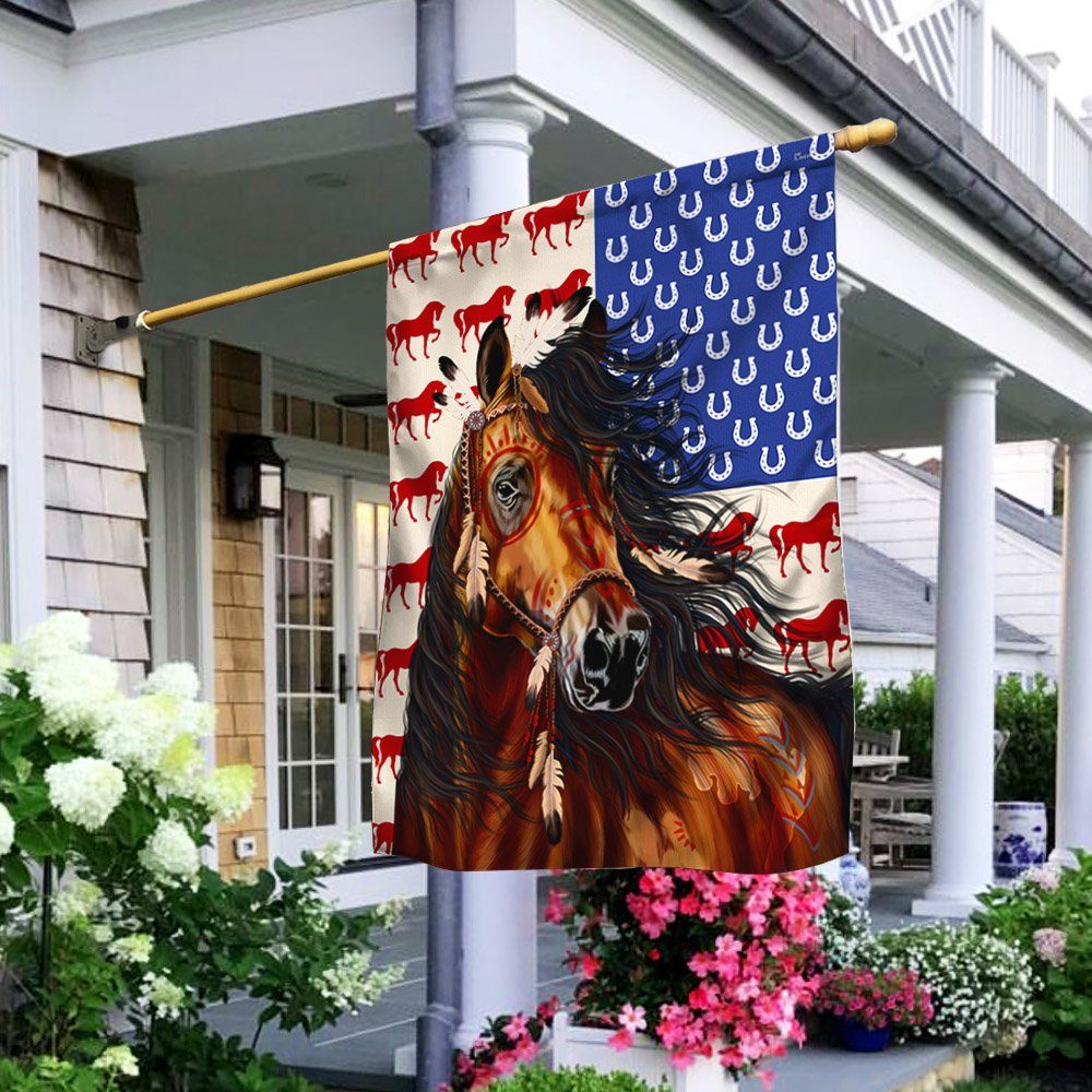 Horse Flag Native Tribal LNT387F