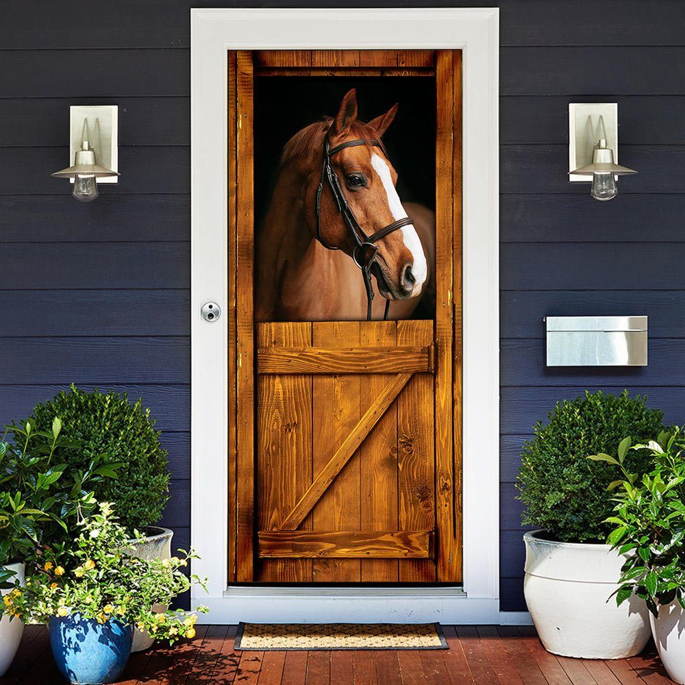 Horse In Stable Door Cover