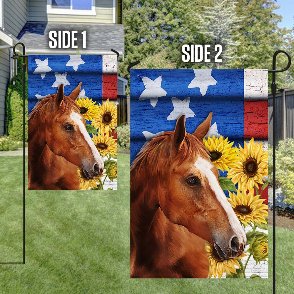Horse Sunflower Flag MLN355F Horse Sunflower Flag MLN355F
