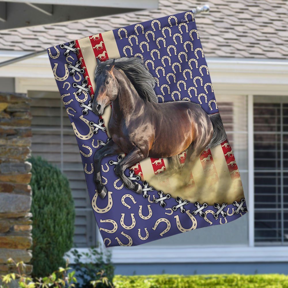 Horse U.S Flag LNH027F