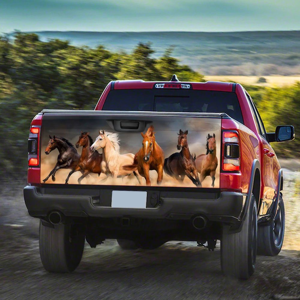 Horses Tailgate Decal Sticker Wrap Horses Tailgate Decal Sticker Wrap