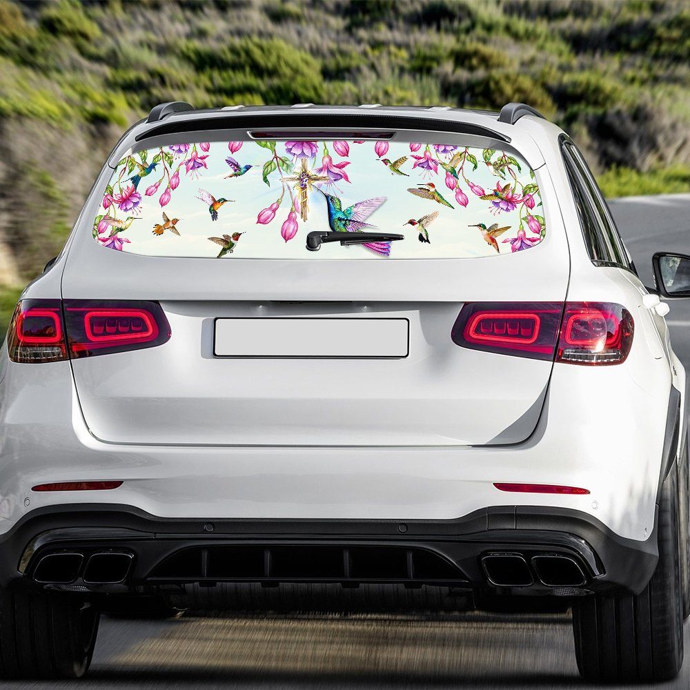 Hummingbird. God Says You Are Car Window Decal TPT662CD