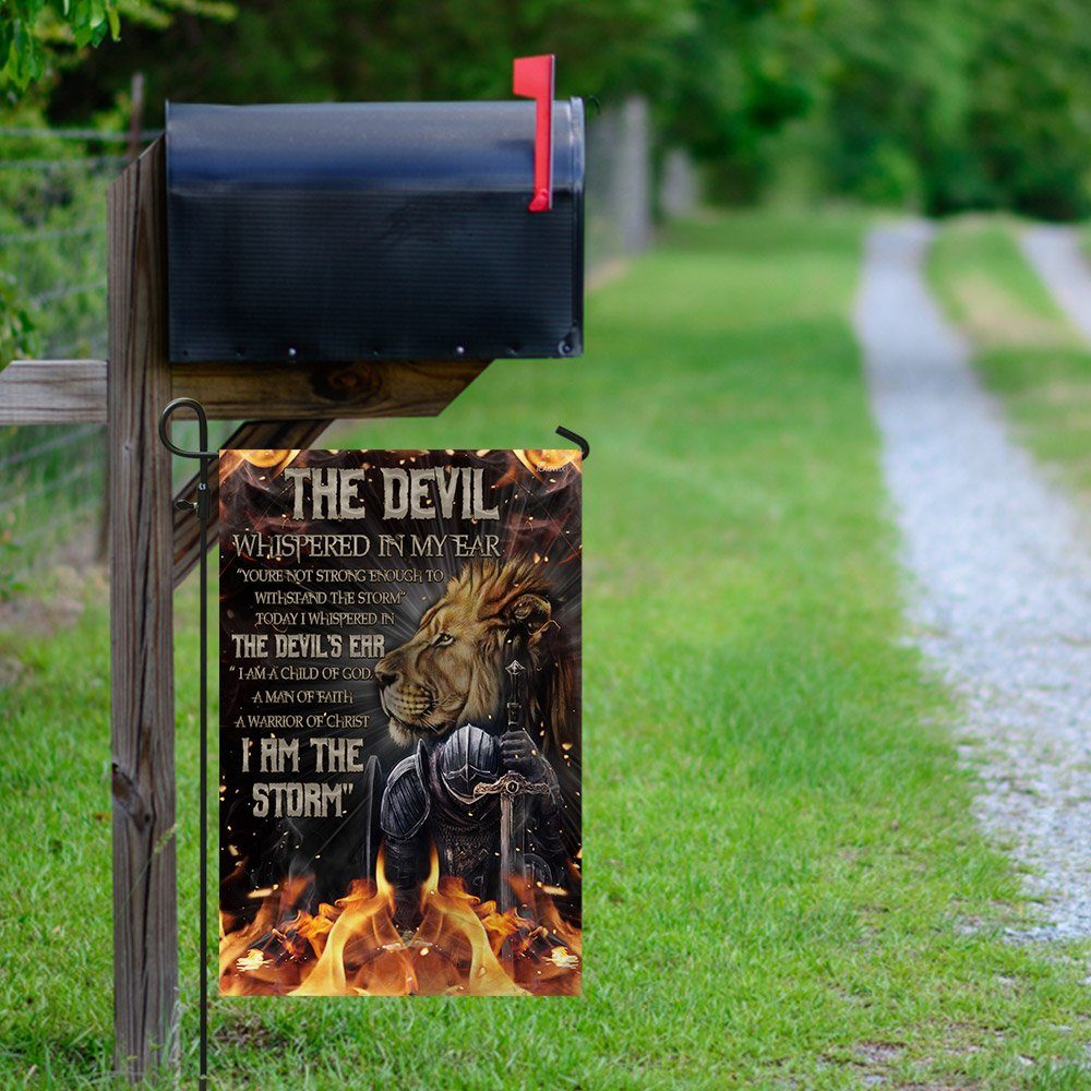 I Am A Child Of God. Knight Warrior Lion Flag