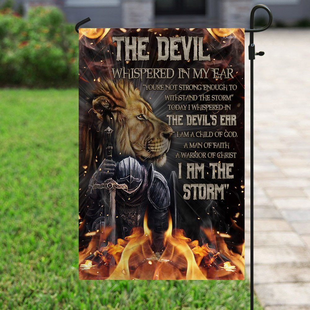 I Am A Child Of God. Knight Warrior Lion Flag