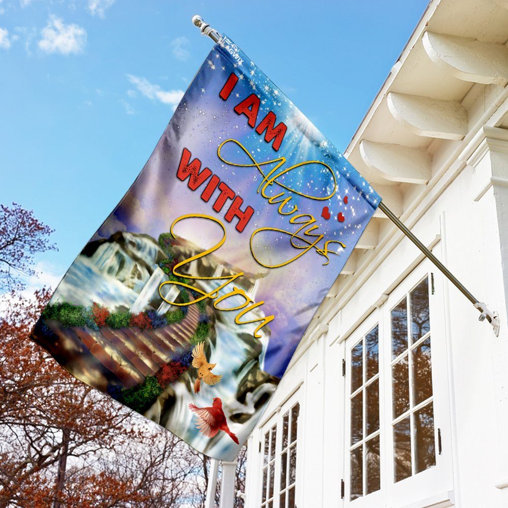 I Am Always With You Cardinal Heaven Flag