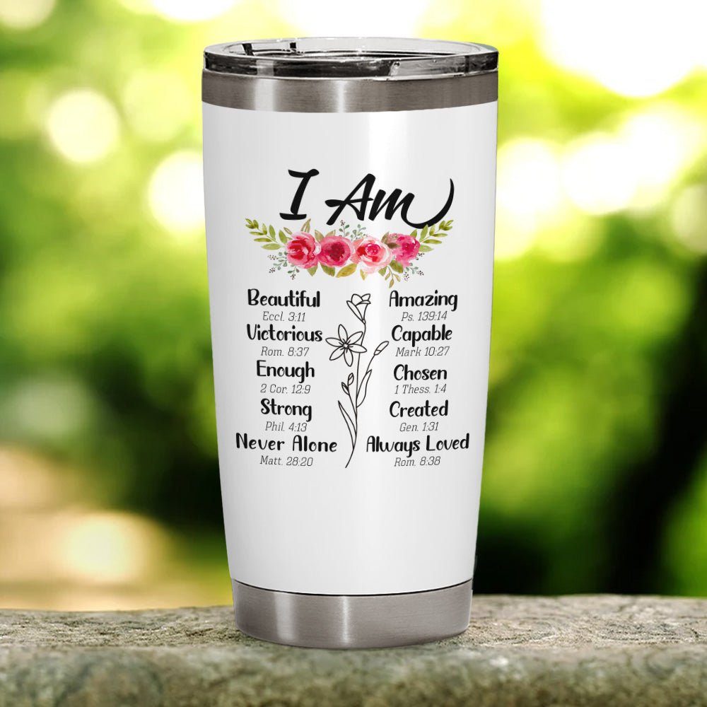 I Am Christian Inspiration Gift 20oz Tumbler