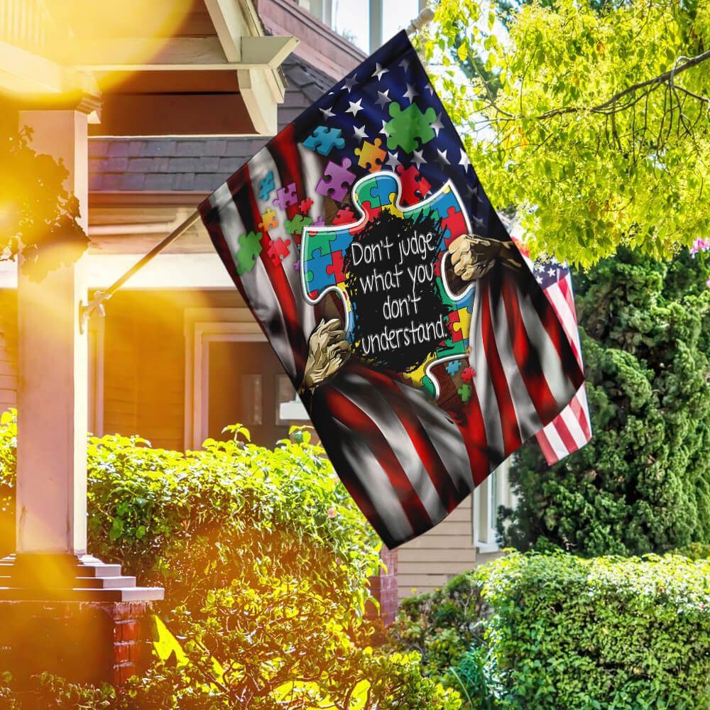 I Love Someone With Autism Flag