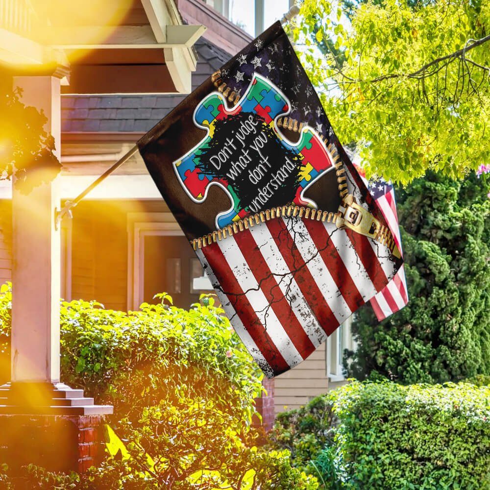 I Love Someone With Autism v1 Flag