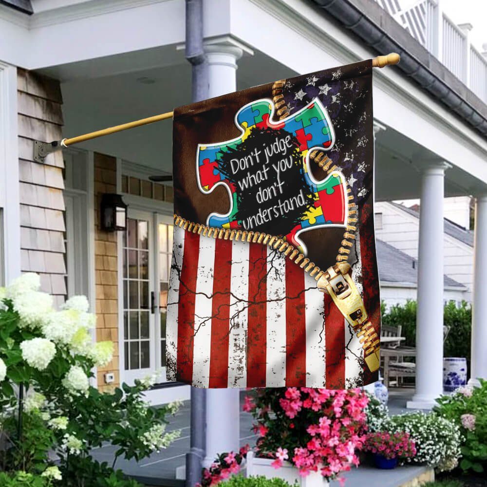 I Love Someone With Autism v1 Flag