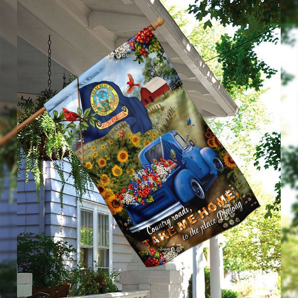 Idaho Country Roads Flag Idaho Country Roads Flag
