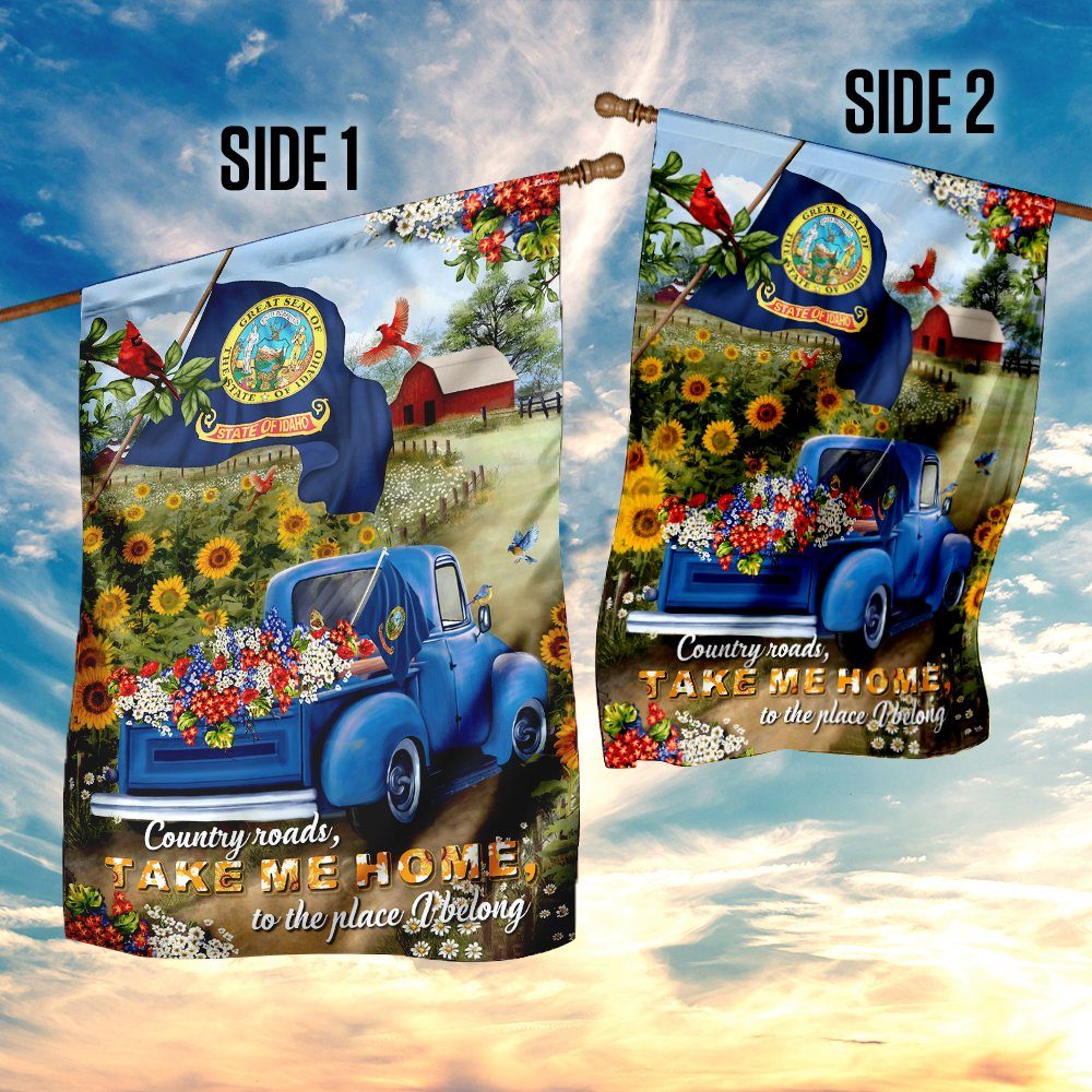 Idaho Country Roads Flag Idaho Country Roads Flag
