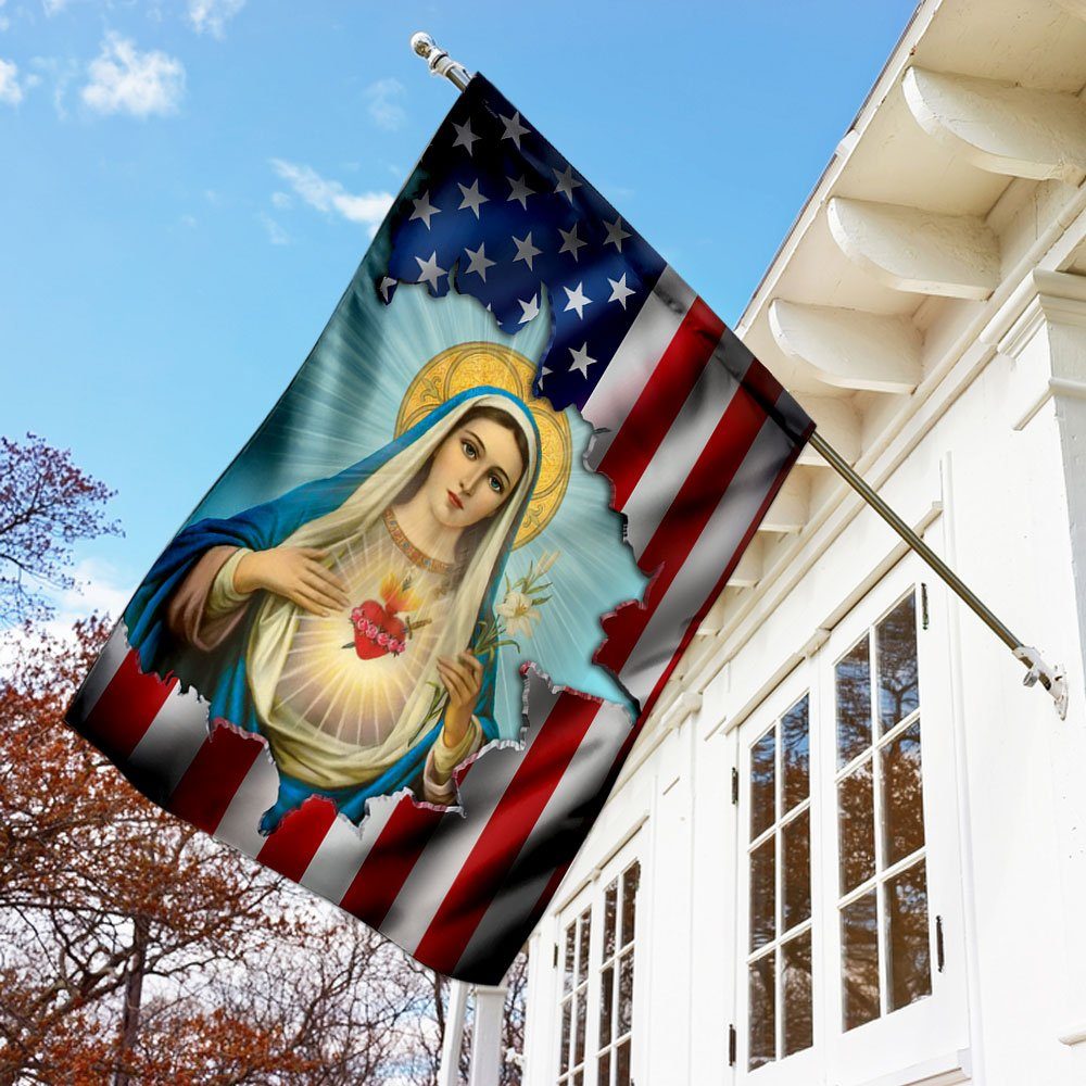 Immaculate Heart of Mary Flag Immaculate Heart of Mary Flag
