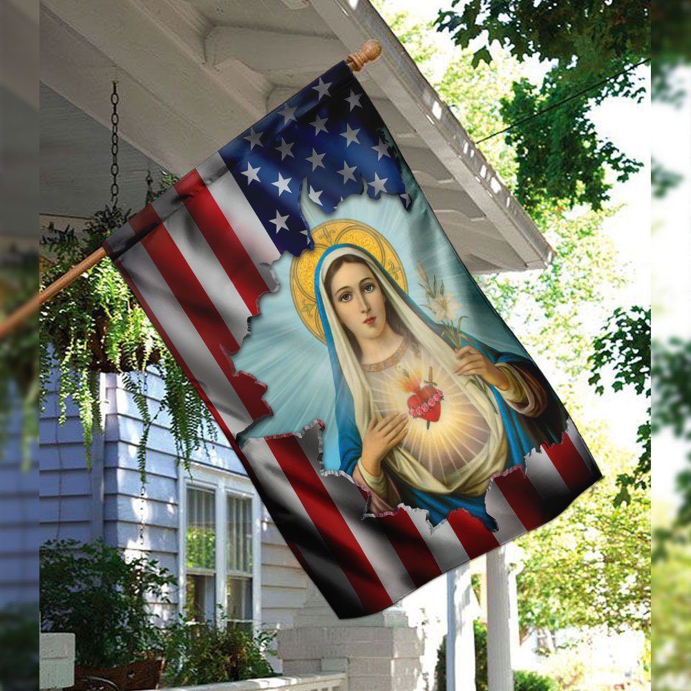 Immaculate Heart of Mary Flag Immaculate Heart of Mary Flag