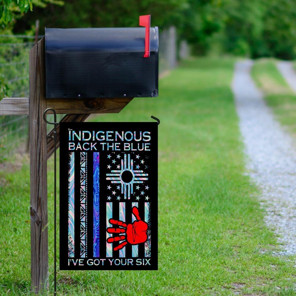 Indigenous Back The Blue Flag Indigenous Back The Blue Flag