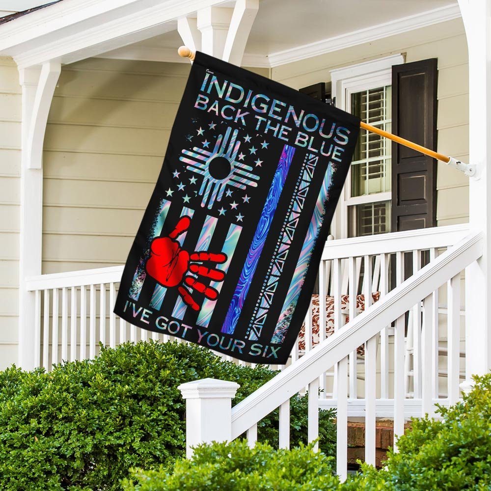 Indigenous Back The Blue Flag Indigenous Back The Blue Flag