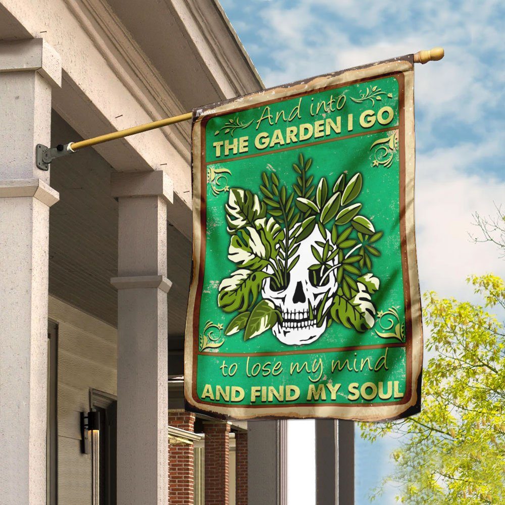 Into The Garden Skull Flag