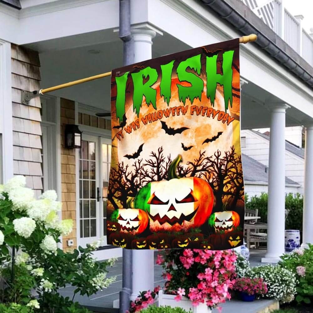 Irish. It Was Halloween Everyday Flag