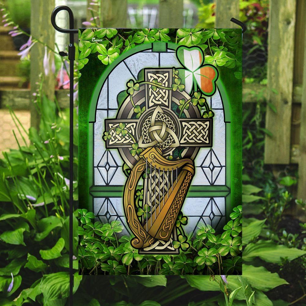Irish Celtic Cross Flag Irish Celtic Cross Flag