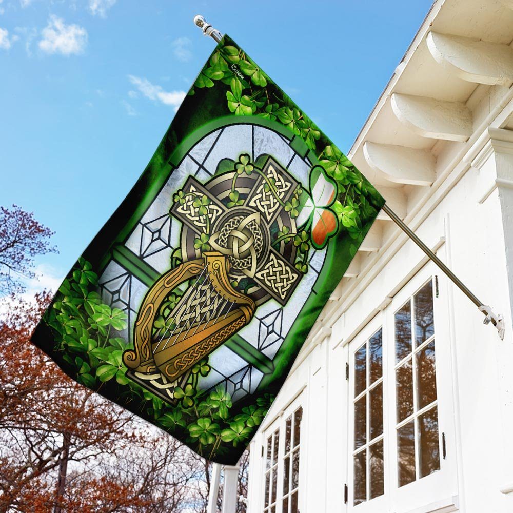 Irish Celtic Cross Flag Irish Celtic Cross Flag