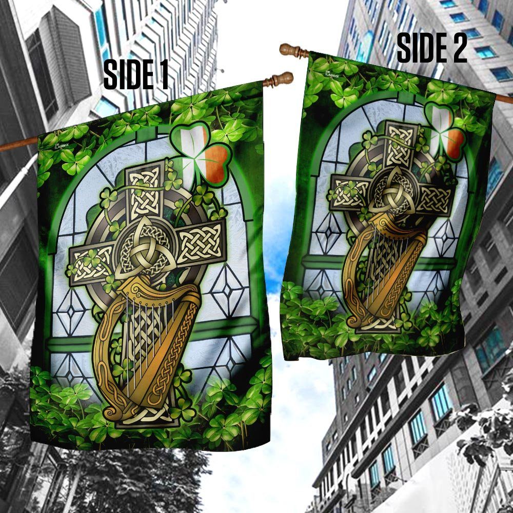 Irish Celtic Cross Flag Irish Celtic Cross Flag