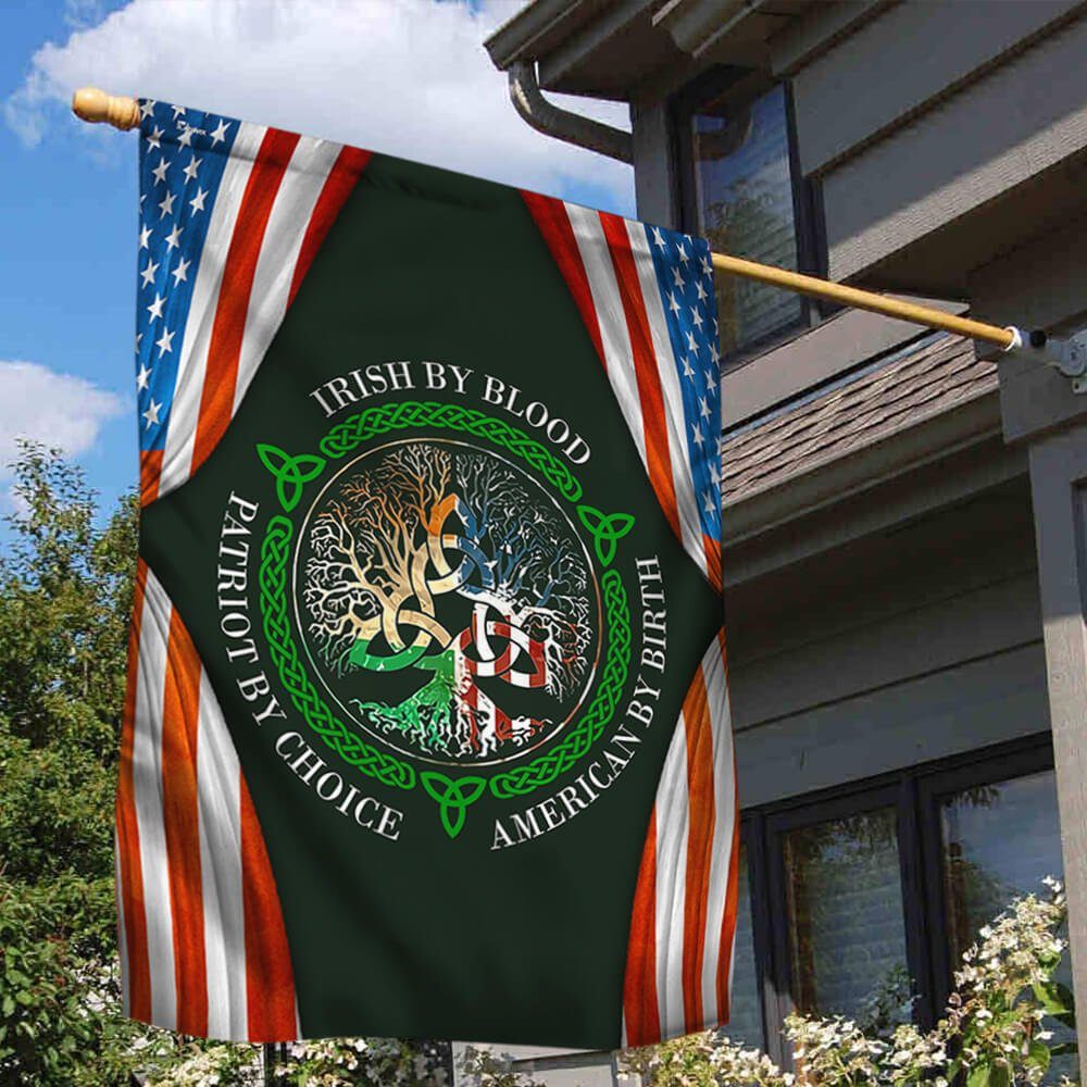 Irish Flag Irish By Blood American By Birth Patriot By Choice TTV454F