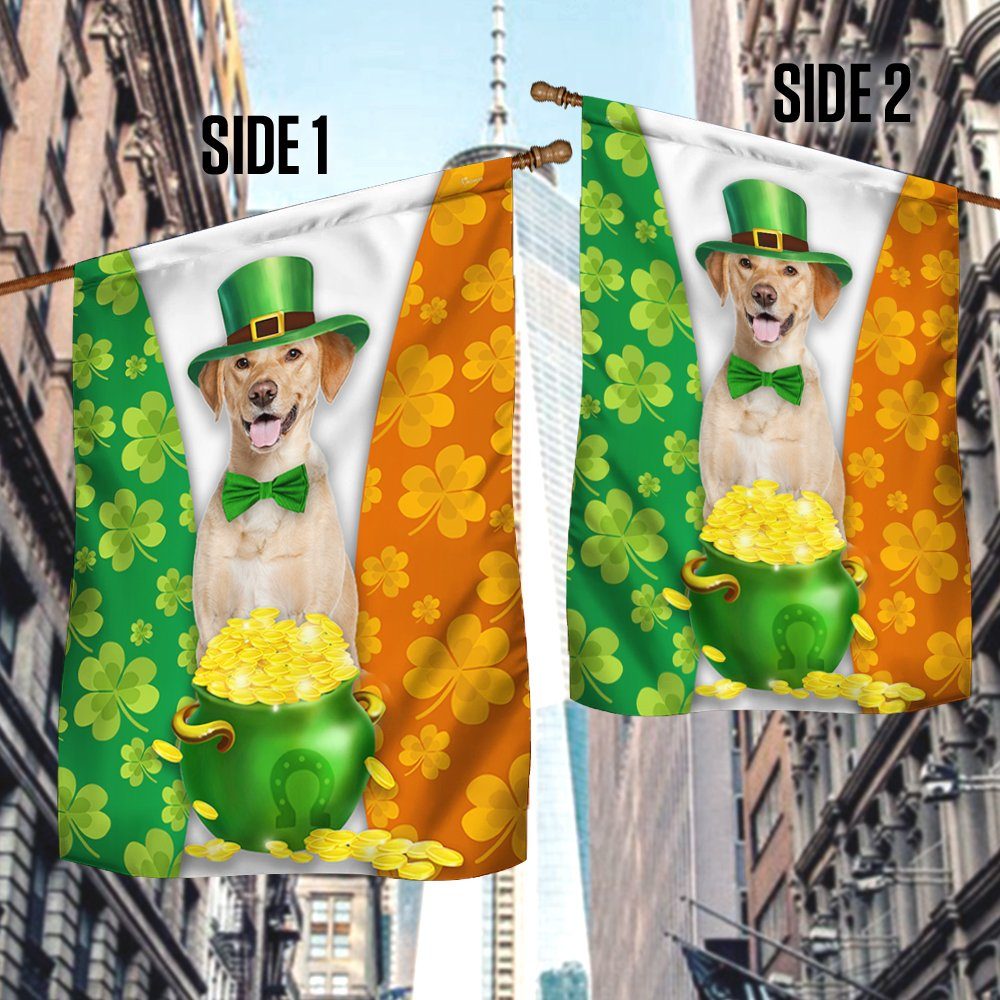 Irish Flag Labrador Retriever Shamrock Flag TRV1668F