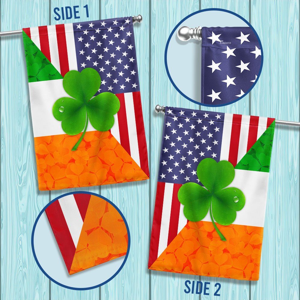 Irish Shamrock American Flag MLN911F