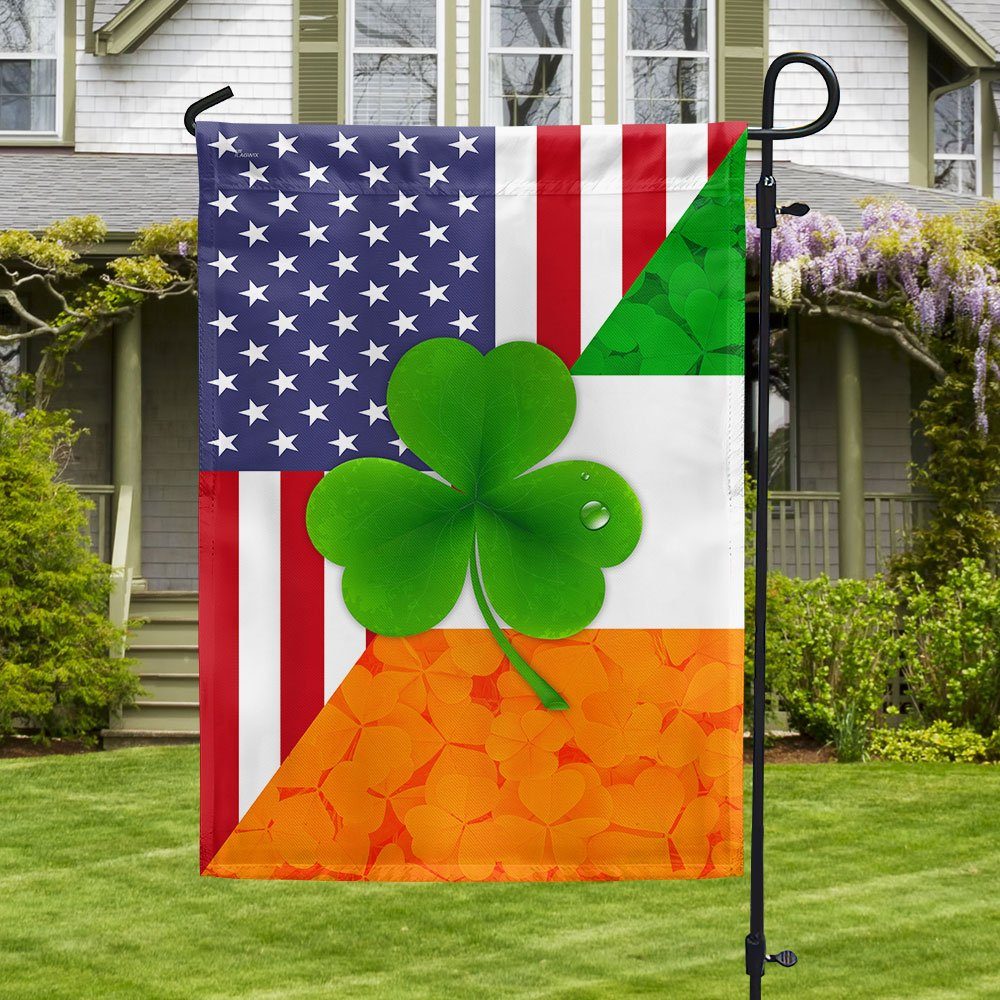 Irish Shamrock American Flag MLN911F