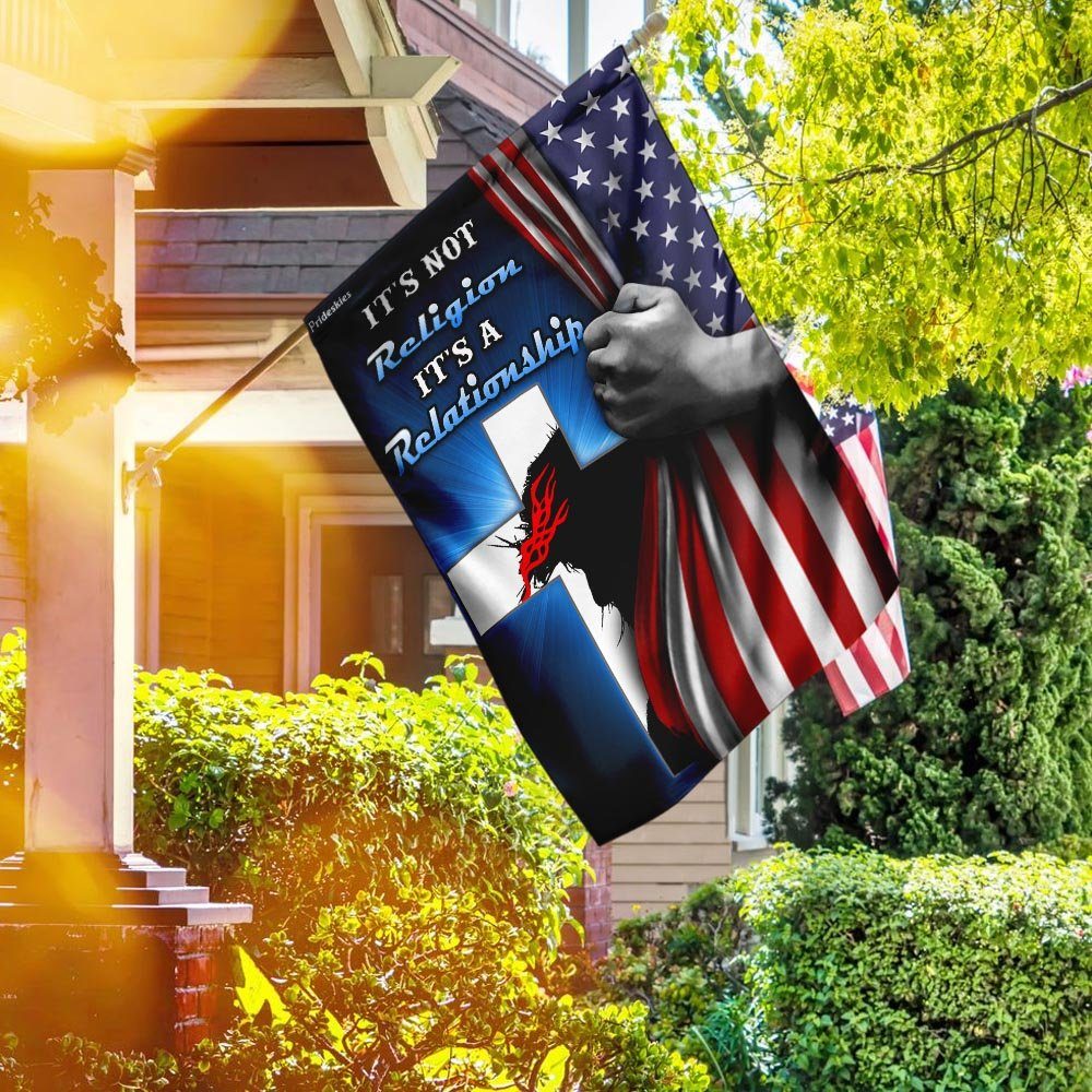 It's Not Religion  It's A Relationship, Jesus Flag