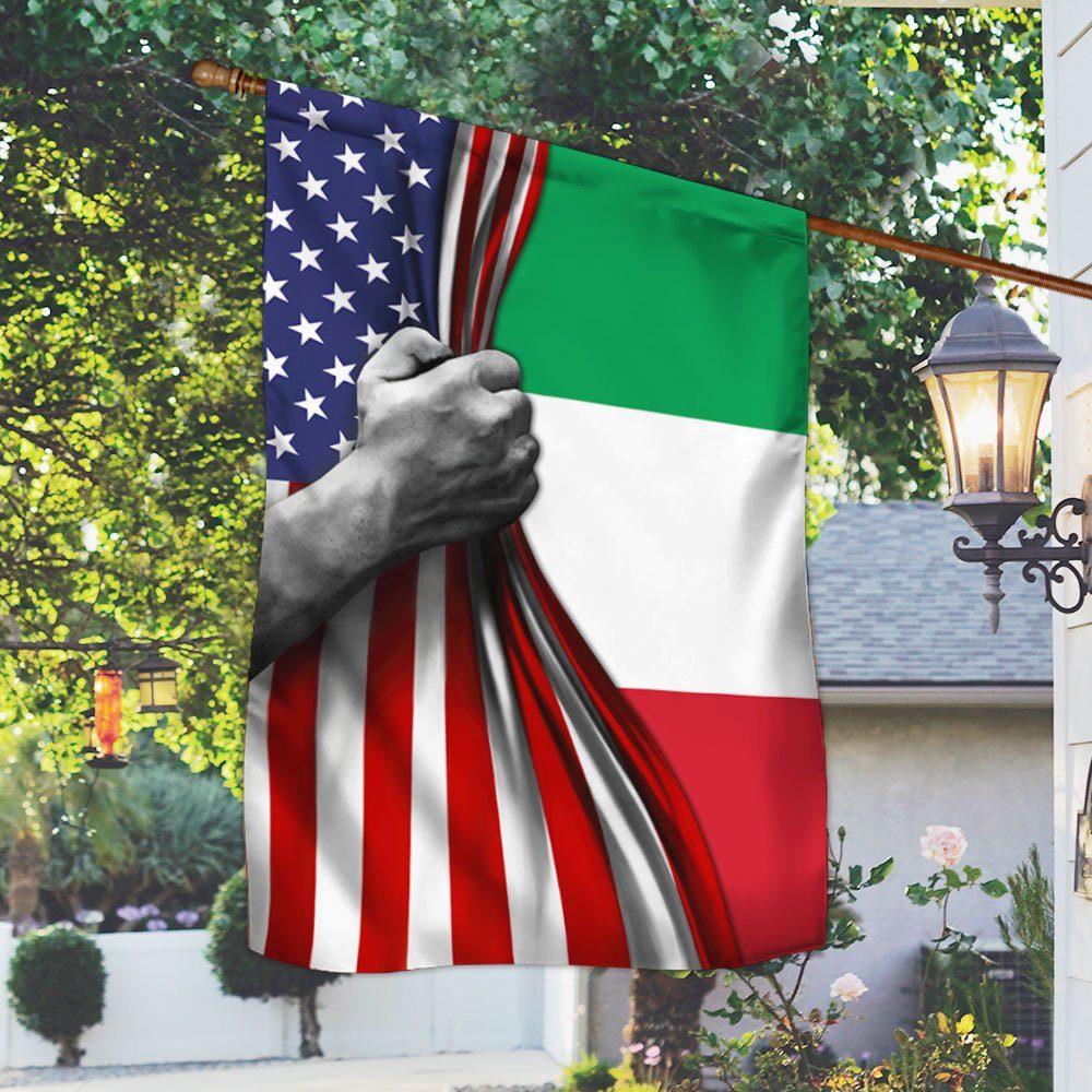 Italian Flag American Italian Flag QTR30F