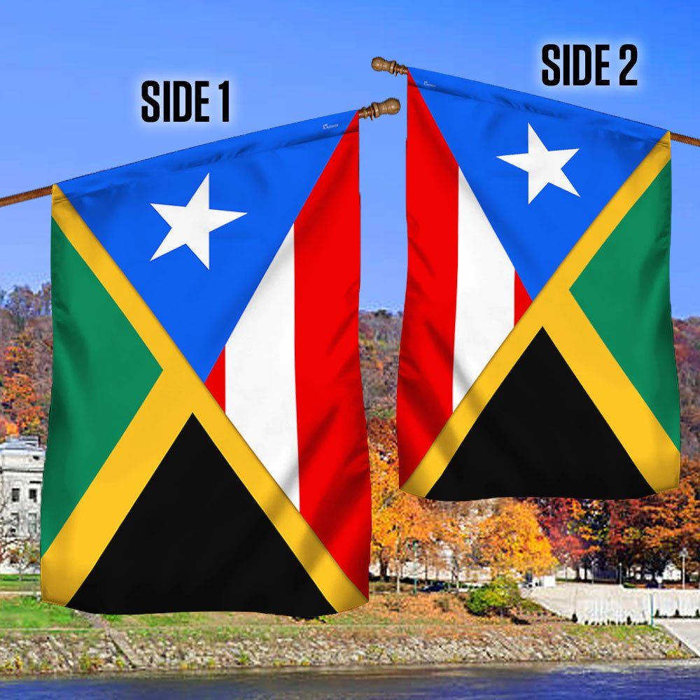Jamaica and Puerto Rico Flag Combine LNT704F