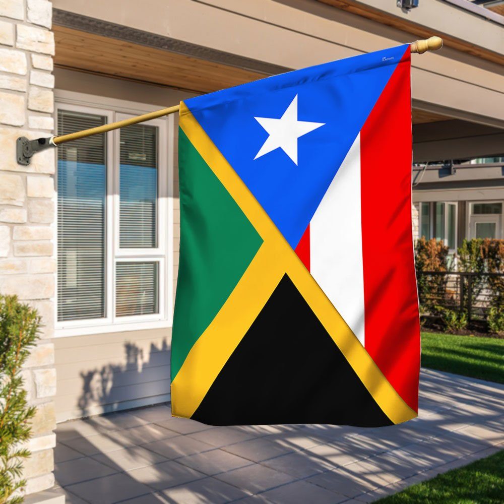 Jamaica and Puerto Rico Flag Combine LNT704F