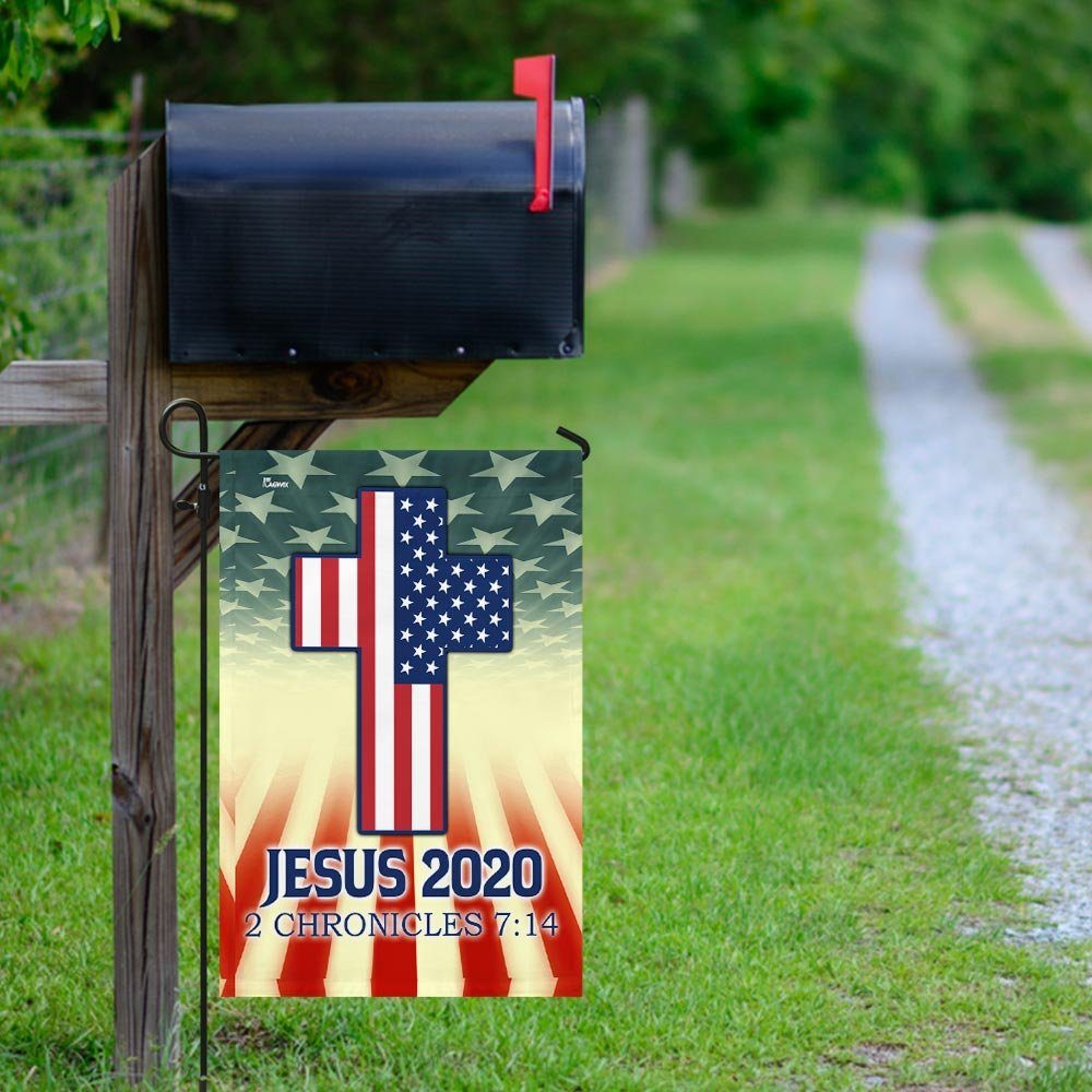 Jesus 2020 2 Chronicles 7:14 Flag Jesus 2020 2 Chronicles 7:14 Flag