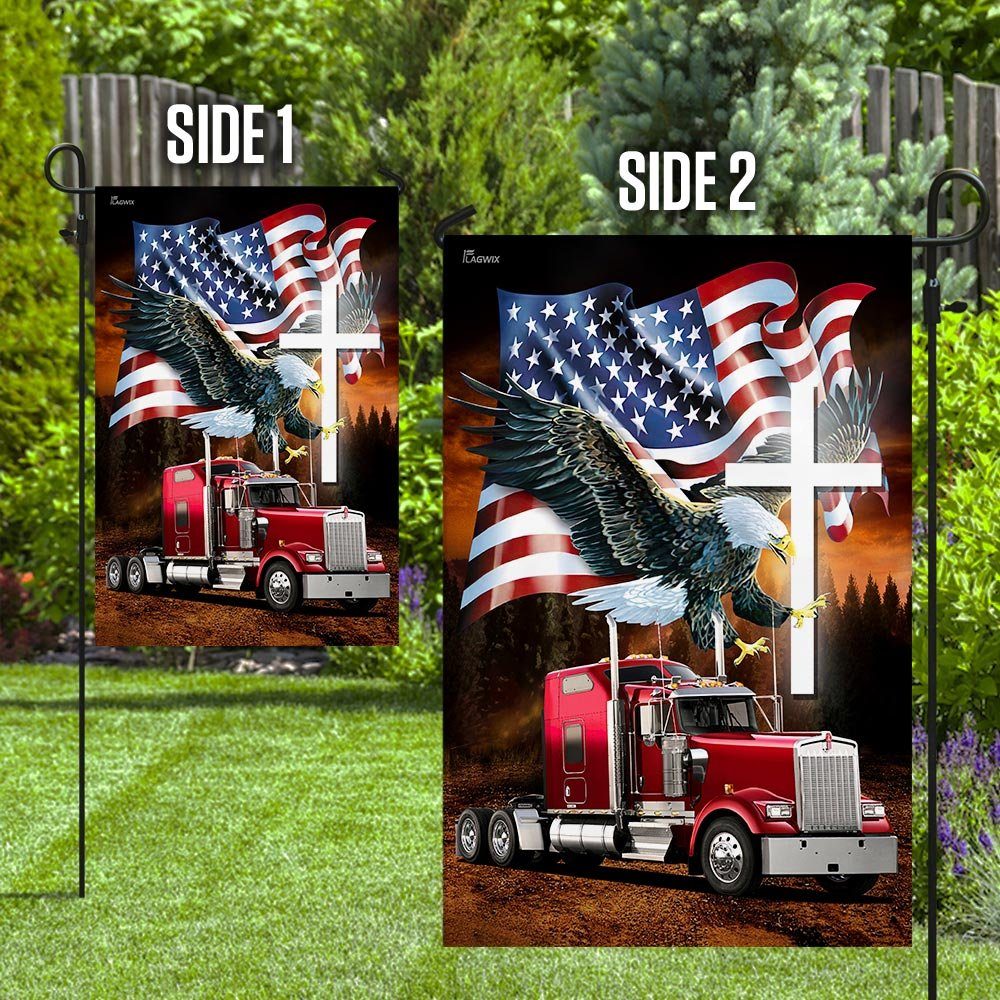 Jesus American Eagle Trucker Flag Jesus American Eagle Trucker Flag