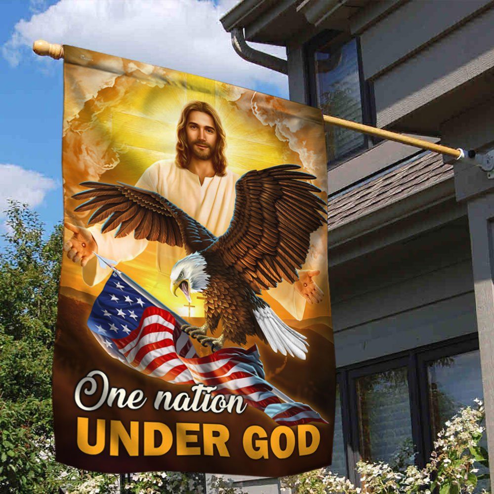 Jesus American Flag One Nation Under God DDH2901F